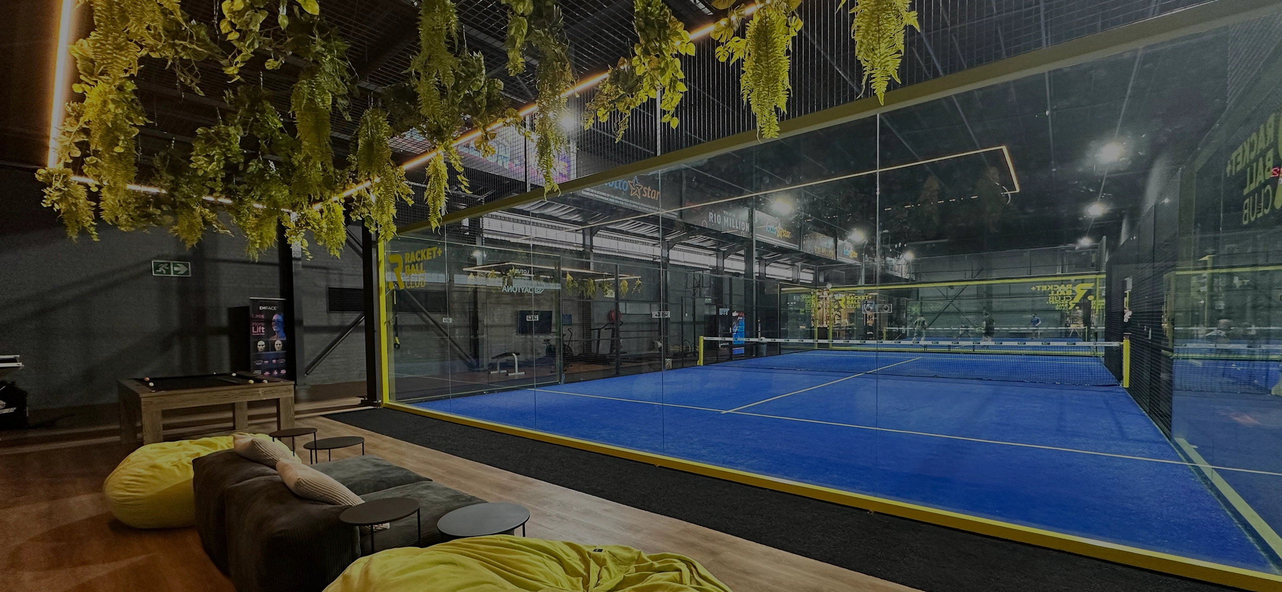 Padel courts at Racket+Ball Club, Bree Street